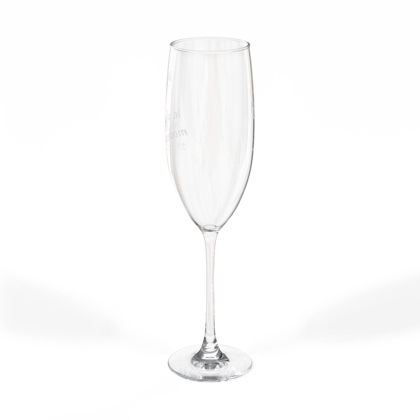 Engraved 8oz Champagne Flute — Personalized Wedding & Celebration Glass
