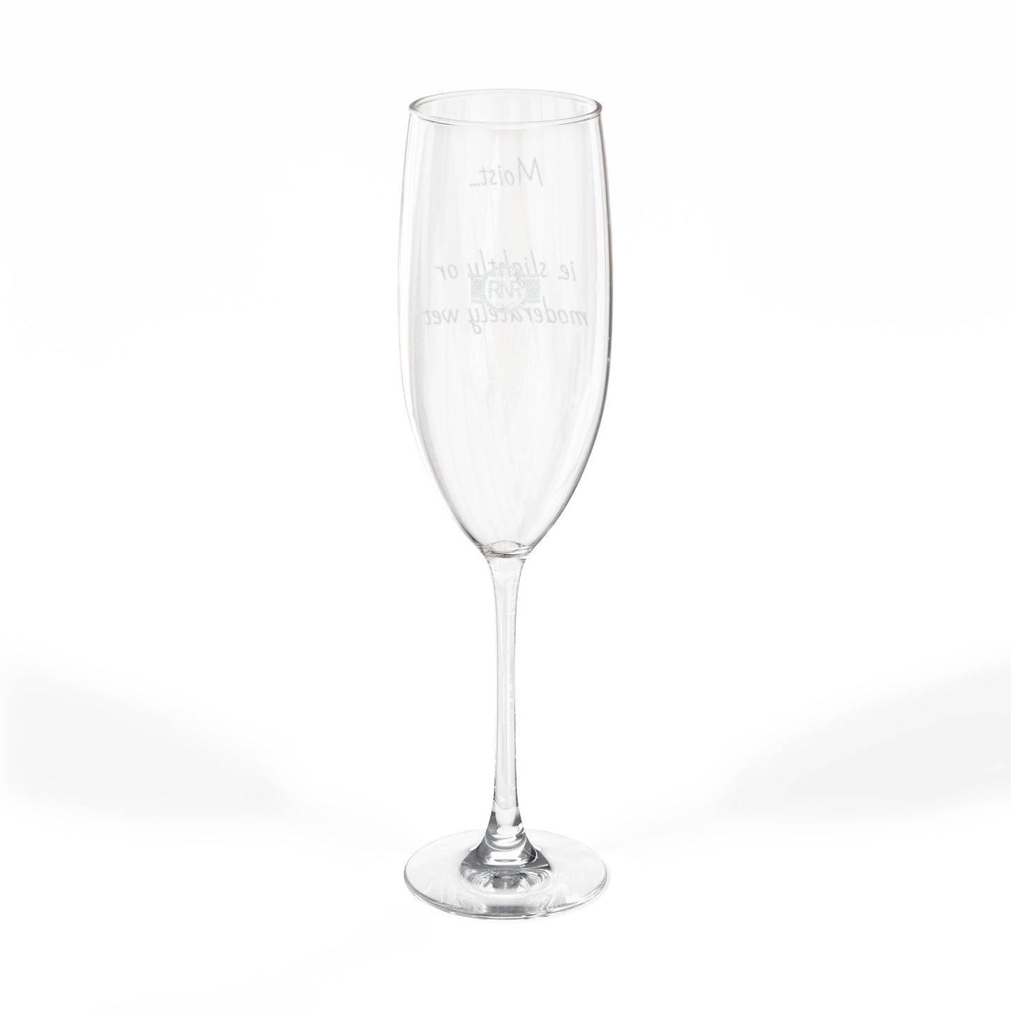 Engraved 8oz Champagne Flute — Personalized Wedding & Celebration Glass