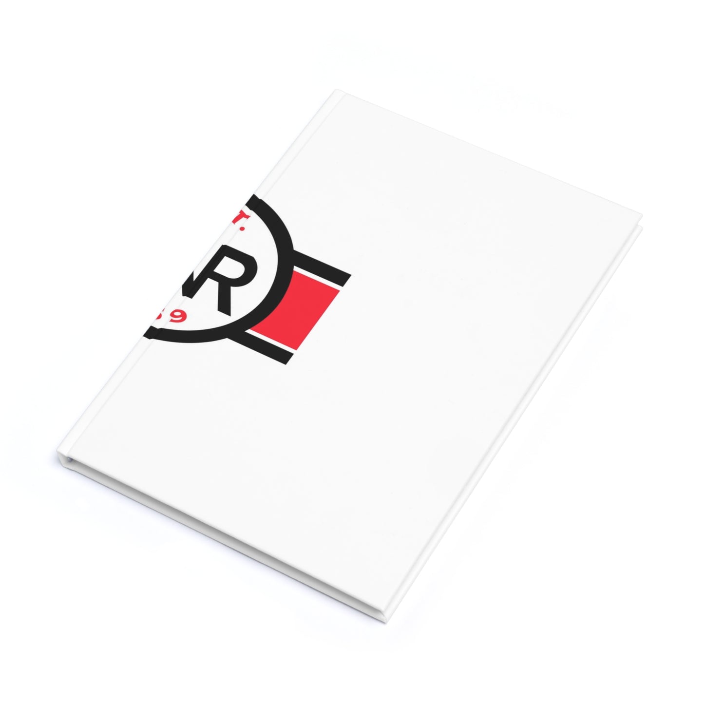 A5 Hardcover Journal — Retro Red Badge Design