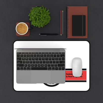 Desk Mat — RNR Private Reserve Logo Gaming/Office Desk Mat (Red Stripe)