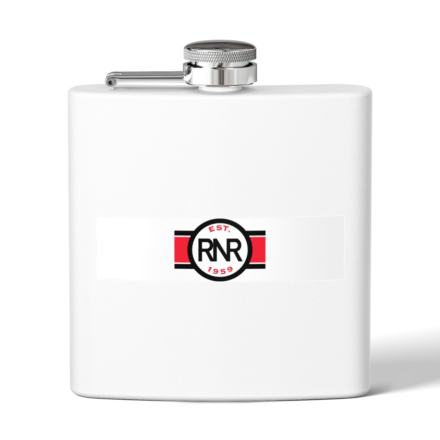 Stainless Steel Flask — RNR Vintage Logo 6oz Hip Flask