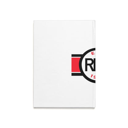 A5 Hardcover Journal — Retro Red Badge Design
