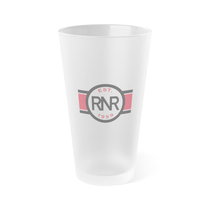 Custom Frosted Pint Glass - 16oz with RNR Design | Perfect for Parties & Gatherings