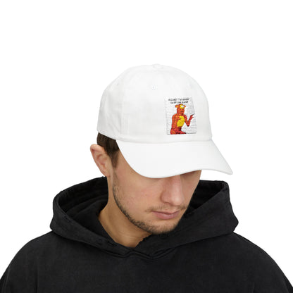 Dad Cap — Retro Pixelated Tiger Wave Dad Hat